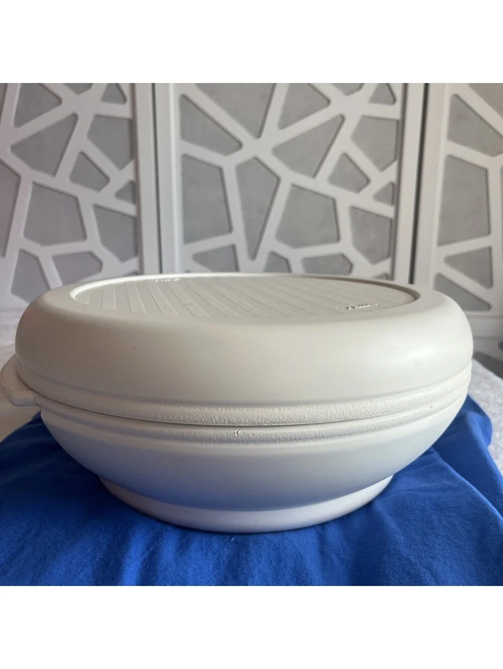 VINTAGE ALADDIN MICROWAVE BOWL! Temp Reserve Covered Dish QC560 USA Made